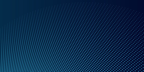 Abstract modern technology blue particles mesh background