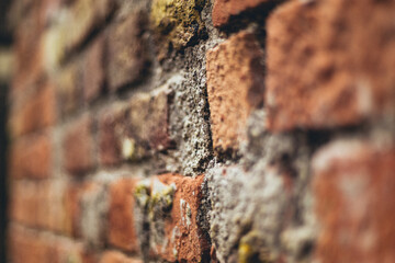red brick wall