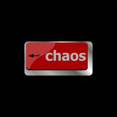 chaos keys on computer keyboard, business concept