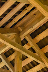 wooden roof up trellised tile board natural design rural vertical panel base