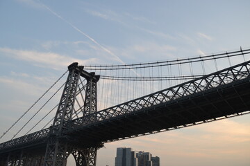 Sunset in New York.