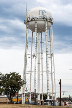 McKinney, Texas, United States of America - January 17, 2017. Water tower in McKinney, TX.