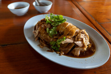 Duck boil with Chinese herb.