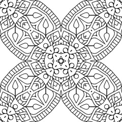 Seamless pattern. Vintage decorative elements