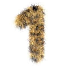 3d  Leopard  creative decorative fur number 1