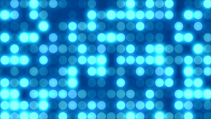 Dot  white blue pattern screen led light gradient texture background. Abstract  technology big data digital background. 3d rendering.