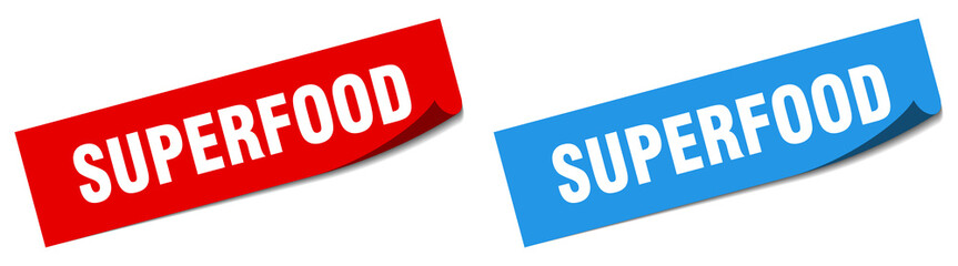 superfood paper peeler sign set. superfood sticker
