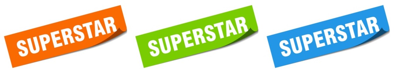 superstar paper peeler sign set. superstar sticker