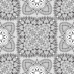 Seamless pattern. Vintage decorative elements