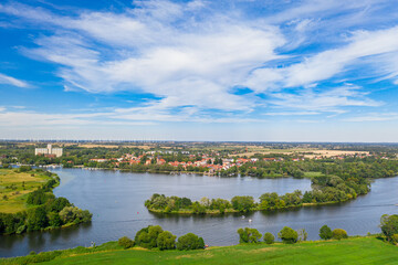 Obraz premium Das Dorf Ketzin an der Havel im Havelland