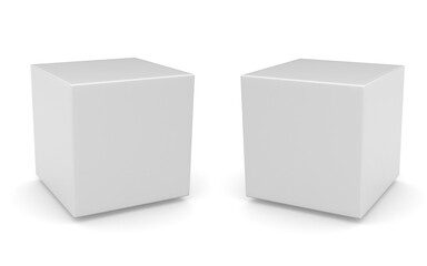 3D box on white background