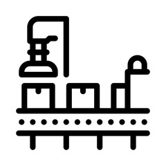 manufacturing process icon vector. manufacturing process sign. isolated contour symbol illustration