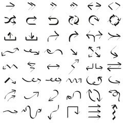 Decorative black arrow vector collection set icons