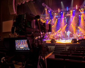 TV broadcast of the event from the theater. - 369049747