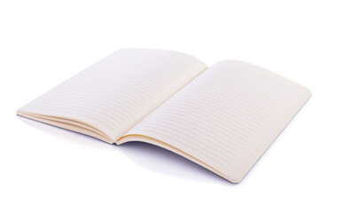 notepad or notebook paper at white