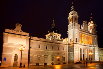 Fototapeta na wymiar Cathedral of the Almudena, Madrid, Spain