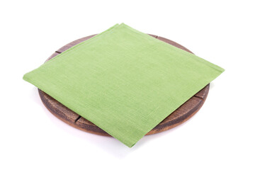 pizza cutting wooden board  and napkin