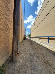Obraz premium Alleyway between buildings in USA
