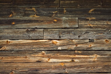 Drewniana ściana z desek