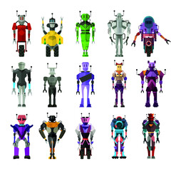 Set of Robot characters (with full body)