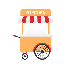 Popcorn cart icon simple design. Vector eps10