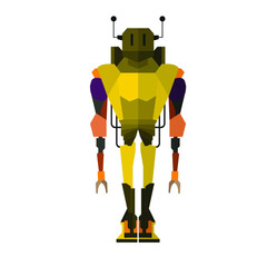 Naklejka premium Robot character (with full body)