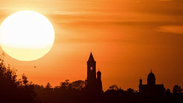 Castle Sunset Timelapse