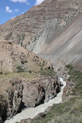 mountain road in the Tien-Shan