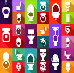 Wc toalet icons