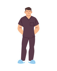 Isolated man doctor vector design