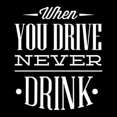 Vector illustration with quote in retro style. White text on black background