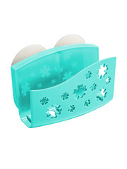plastic sponge holder in the kitchen
