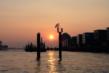 Sonnenuntergang Elbe