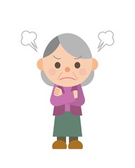 高齢 女性 怒る