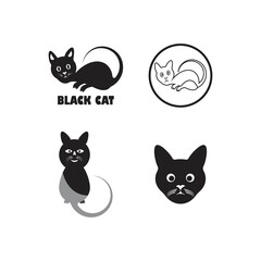 Cat logo illustration icon