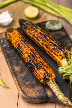 grilled sweet corn with lime and salt