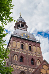 Fototapeta na wymiar View of The Cathedral Church of Saint Mary (Riga Cathedral), Riga, Latvia
