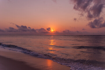 Fototapeta na wymiar Sunset over the Sea