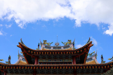 Naklejka premium Kuala Lumpur, Malaysia - January 19 2020: Thean Hou Temple