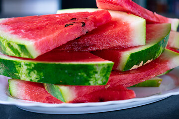 fresh pieces of watermelon