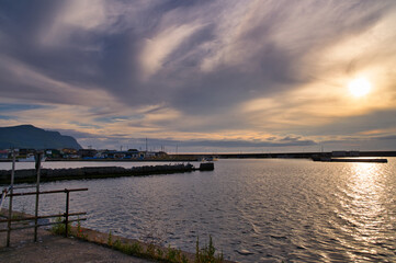Obraz premium 北海道の夕焼け