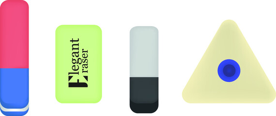 vector illustration of eraser