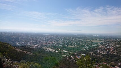 Vista desde la Peña hacia la localidad