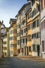 Fototapeta na wymiar Street in Zurich, Switzerland