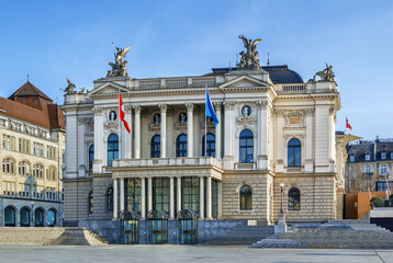 Fototapeta na wymiar Zurich Opera House, Switzerland