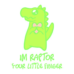 Character Quote Dino raptor