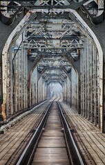 Most kolejowy - obrazy, fototapety, plakaty