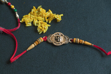 Indian festival: A traditional Indian wrist band which is a symbol of love between Brother and Siste
