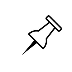 Paper Pin Icon Vector Illustration Design