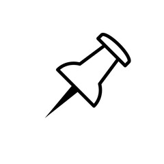 Paper Pin Icon Vector Illustration Design